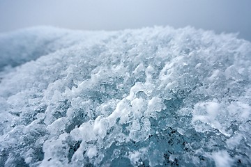 Image showing Blue icebergs closeup