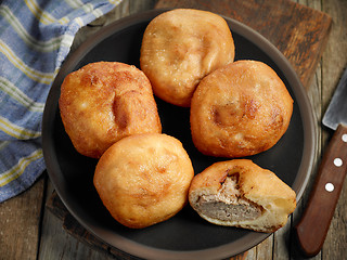 Image showing fried meat pies belyashi