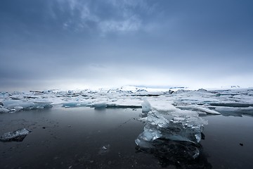 Image showing Icebergs at glacier lagoon 