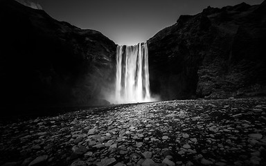 Image showing Waterfall in Iceland