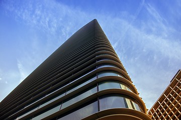 Image showing Skyscrapers against blue sky