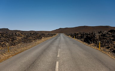 Image showing Long hard road