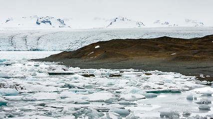 Image showing Icebergs at glacier lagoon 