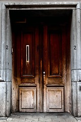 Image showing Unique door closeup