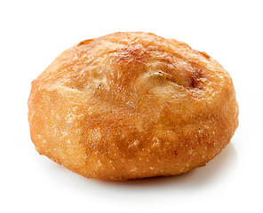 Image showing meat pie belyash on white background