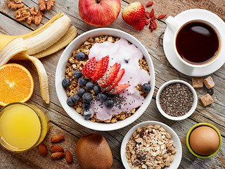 Image showing healthy breakfast ingredients