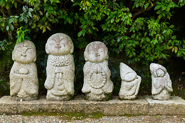 Image showing Nagomi jizo in japanese temple