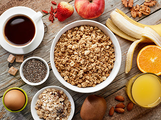 Image showing healthy breakfast ingredients