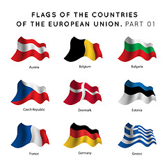 Image showing Flags of EU countries