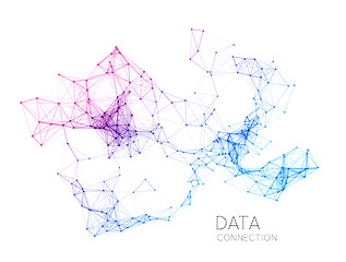 Image showing Abstract network connection background