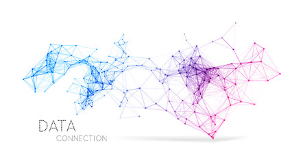 Image showing Abstract network connection background