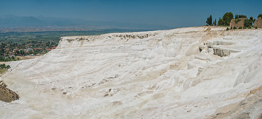 Image showing Panoramic view of Pammukale