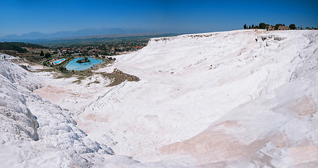 Image showing Panoramic view of Pammukale