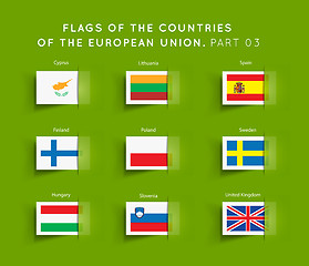 Image showing Flags of EU countries