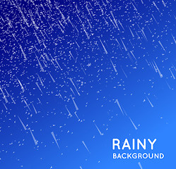 Image showing Rainy sky vector illustration 