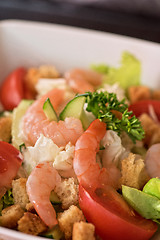 Image showing shrimp vegetable salad