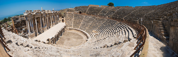 Image showing photo of ancient theatre in the city Hierapolis