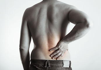 Image showing Backache man