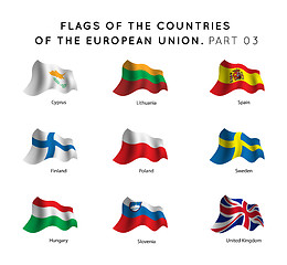 Image showing Flags of EU countries