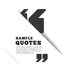 Image showing Quote blank template on white background. 