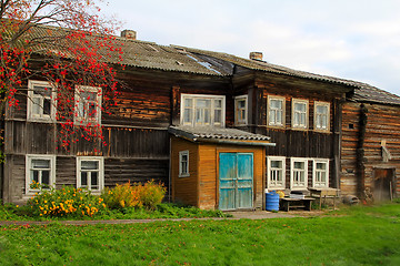 Image showing Old fisherman house in North of Russia. Pomors, White sea