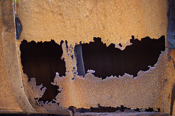 Image showing rusty metal background closeup