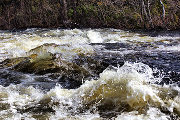 Image showing rapid waters of  river strong