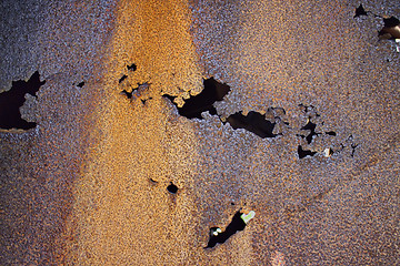 Image showing rusty metal background closeup