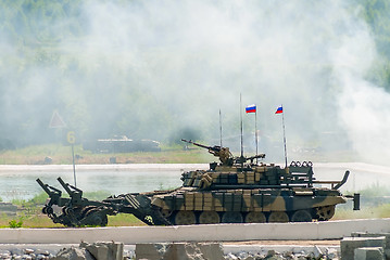 Image showing Armored deminer BMR-3M in action. Russia