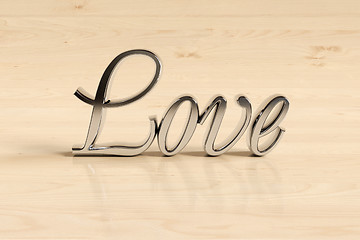 Image showing Wording love sign