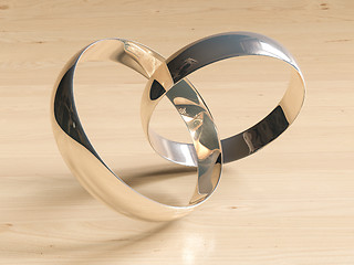 Image showing Golden wedding rings