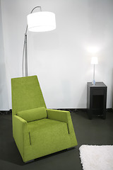 Image showing green easy-chair