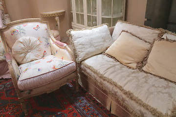 Image showing sofa and armchair
