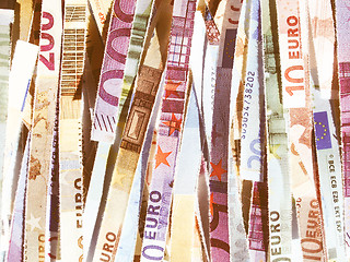 Image showing  Euro note vintage