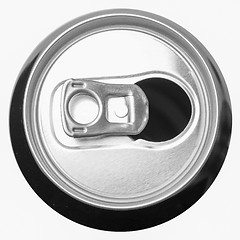 Image showing Black and white Beer can