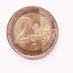 Image showing  2 Euro coin vintage