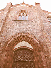 Image showing San Domenico church in Chieri vintage