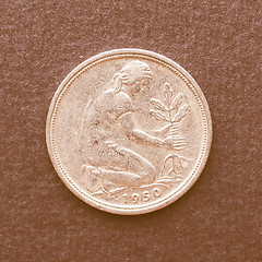 Image showing  Euro coin vintage