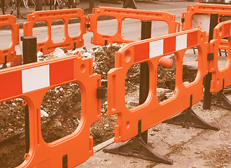 Image showing  Street barrier vintage