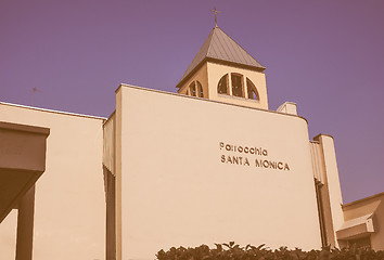 Image showing Santa Monica Church Turin vintage