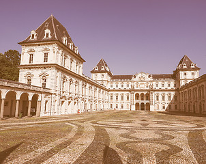 Image showing Retro looking Castello del Valentino in Turin