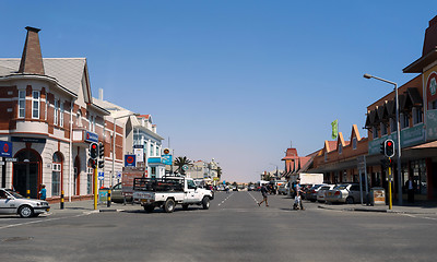 Image showing street in Swakopmund citz, Namibia