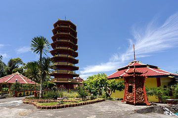 Image showing Pagoda Ekayana, Tomohon, Sulawesi Utara