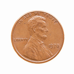 Image showing  Coin isolated vintage