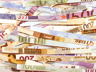 Image showing  Euro note vintage