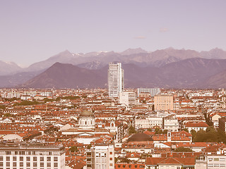 Image showing Turin view vintage