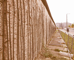 Image showing Berlin Wall vintage