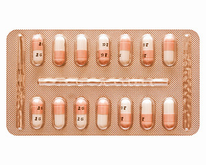 Image showing  Pill picture vintage