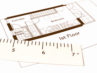 Image showing  Technical drawing vintage