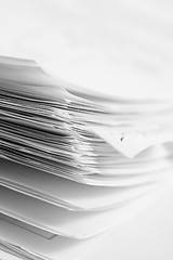 Image showing Stack of papers